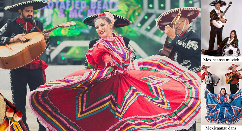 Een ontvangst door Mariachi's