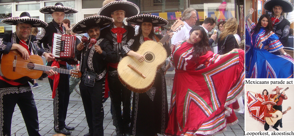 Een ontvangst door Mariachi's